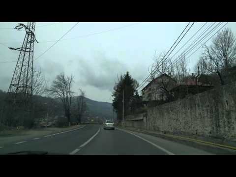 Driving through Comarnic, Romania 4k