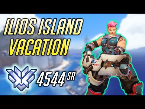 [Overwatch] FROM 39-0 to ALMOST LOSING! Harbleu Zarya / Roadhog Ilios 4544 SR