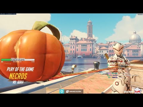 Overwatch Fastest Genji Necros Goes Insane With 54 Elims -POTG-