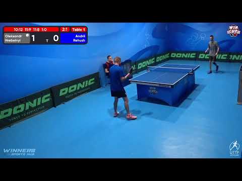 11:00 Oleksandr Hrebelnyi 3 - 1 Andrii Rehush West 1 WIN CUP 15.11.2022 | TABLE TENNIS WINCUP