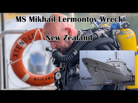 The wreck of the Soviet Ocean Liner MS Mikhail Lermontov