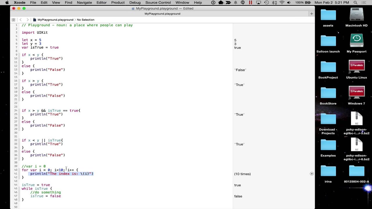 Class 5: Swift Chapter 4 Boolean Logic and Flow Control