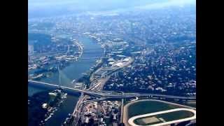 preview picture of video 'Departing Belgrade Nikola Tesla Airport to Memmingen - view over the city'