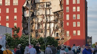 Huge Brick Apartment Building Collapse - Davenport, IA