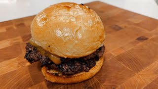 Fried Garlic Smashed Burger