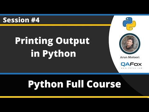 Printing In Python Using Print Statements Python Tutorial Part 4