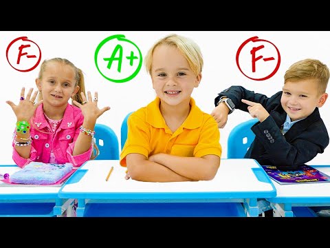 Kinder zeigen, dass Wissen in der Schule das Wichtigste ist