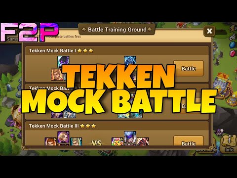 TEKKEN MOCK BATTLE STAGE 1, 2 & 3 !!! SUMMONERS WAR X TEKKEN 8