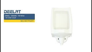 Urinal - Ceramic - Top Spud - 13