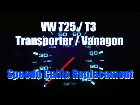 T25 T3 Speedo Cable Replacement Speedometer Aircooled VW T25 T3 Transporter Vanagon UK Model Bus