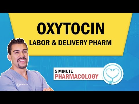Pharmacology - Labor & delivery medication Oxytocin nursing RN PN NCLEX