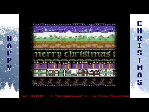 C64 Weihnachtsdemos: (TOP CHRISTMAS MUSIK ) Merrypulsemas by Pulse Productions 12/1987