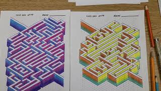 How to Draw a 3D Maze with Isometric Grid