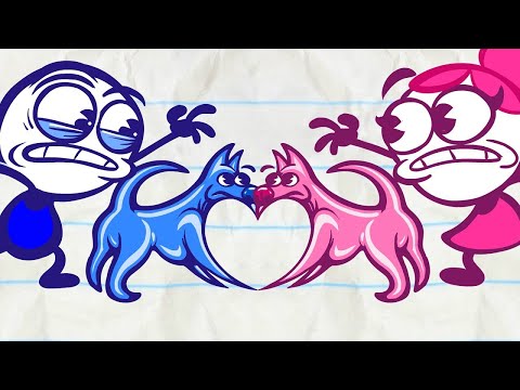 Pencilmate Has The BEST Dog in "What Goes Pup Must Come Down" | Pencilmation Cartoons!