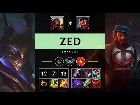 Zed Jungle vs Graves - VN Challenger Patch 25.10