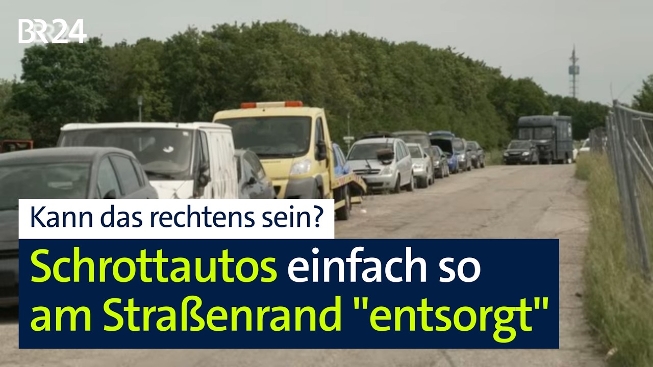 Abgestellt und über alle Berge: Hier werden Autos einfach so am Straßenrand entsorgt | BR24