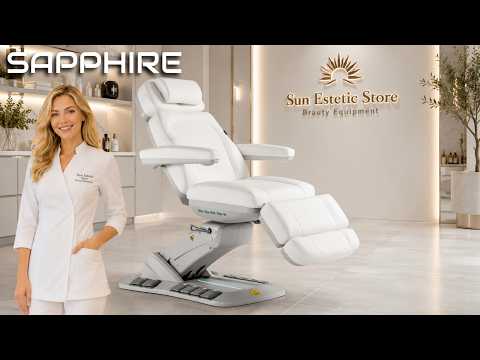 Sapphire poltrona lettino estetica elettrica 4 motori riscaldata