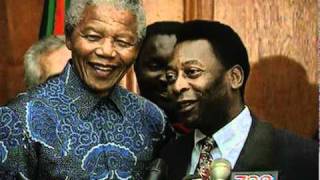 Nelson Mandela meets Pele
