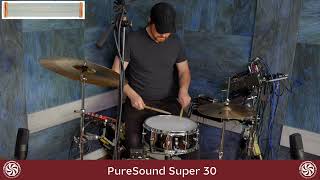 Video thumbnail for PureSound Super 30 Snare Wires Demo by drumfactorydirect.com