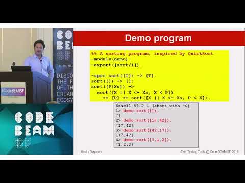 Kostis Sagonas - Testing Tools for the Erlang Ecosystem - Code BEAM SF 2018