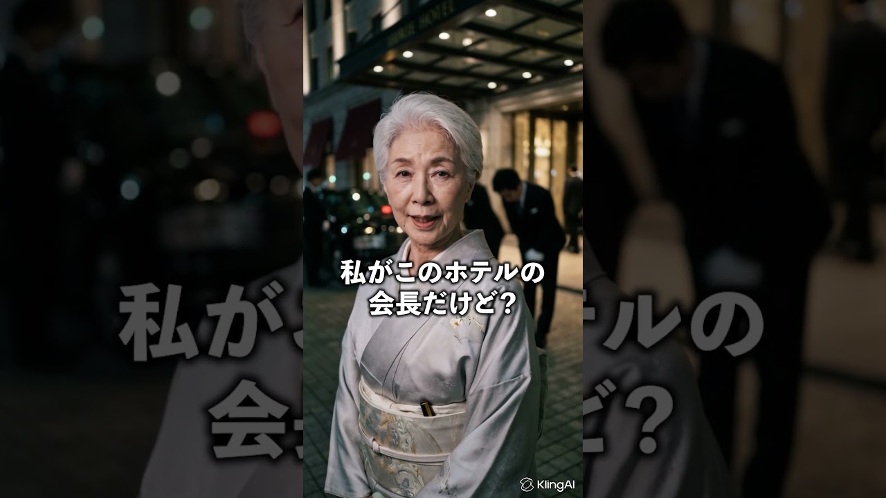 ホテルのエントランスで老婆にブチ切れている令嬢…#ドラマ #60歳代 #シニア #スカッとする話