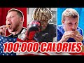 SIDEMEN 100,000 CALORIES IN 24 HOURS CHALLENGE (USA EDITION) SIDEMEN 100,000 CALORIES IN 24 HOURS CHALLENGE (USA EDITION)