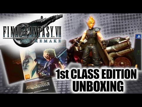 Final Fantasy VII: Remake 1st Class Edition UNBOXING - YouTube