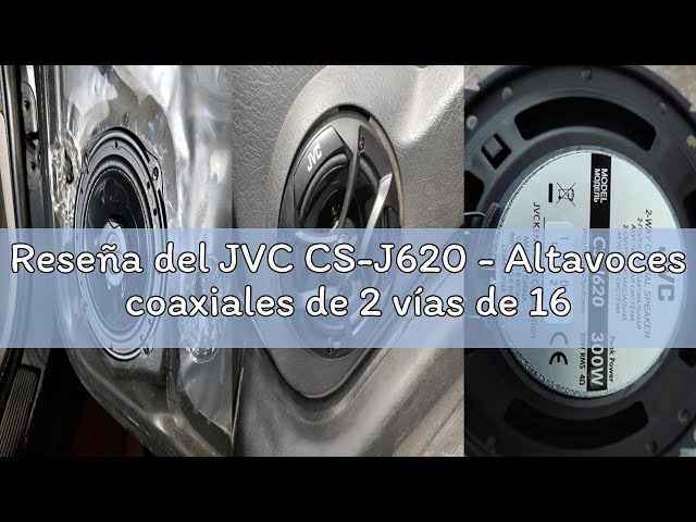 Vídeo relacionado con JVC Altavoces Coaxiales para Coche CS-J620X (300W, 16cm, 30W RMS) - Equipo de Audio de 2 Vías, Woofer y Tweeter, Color Negro, Altavoz con Respuesta de Frecuencia de 35 a 22.000 Hz