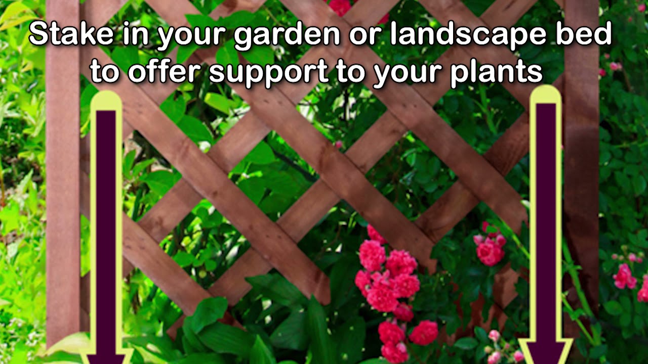 72 in. Wood Diamond Lattice Trellis