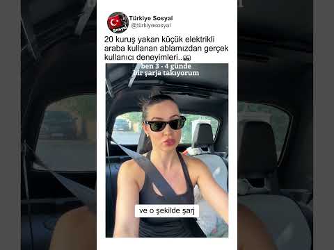Kilometrede 20 Kuruş Yakan Mini Elektrikli Araba..🚗⚡👀