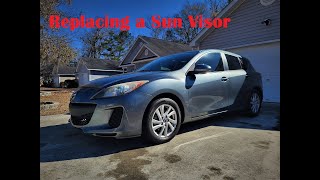 2013 Mazda 3 Sun Visor Replacement #mazda #mazda3 #sunvisor