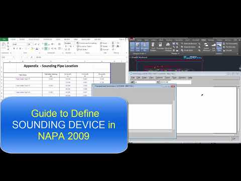 Guide to Define Sounding Device in Napa 2009 - Napa tutorial - Naval architect