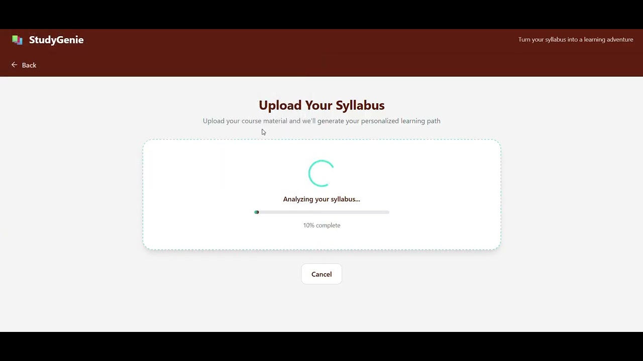 Study-genie -AI powered learning platform