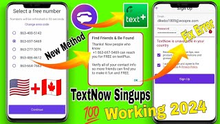 How to make TextNow account 2023 & 2nd line second phone number USA