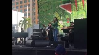 ANABE-Miracle Mile Carnaval March 3, 2019 with Arthur Hanlon and band-Ana Belen Abreu AnaBe on flute