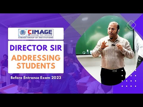 Director Sir Addressing the Students before Entrance Exam 2023