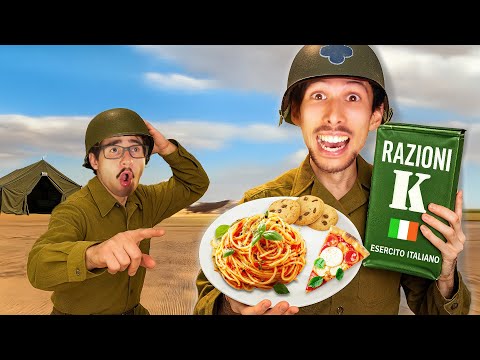 MANGIO CIBO MILITARE per 24 ORE!! **assurdo**