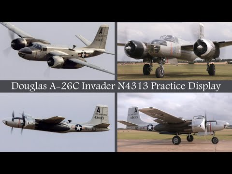 A-26C Invader Display Practice at Duxford