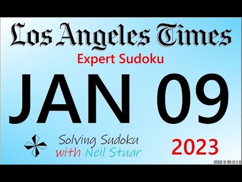 LAT  Expert Sudoku, January 09, 2023