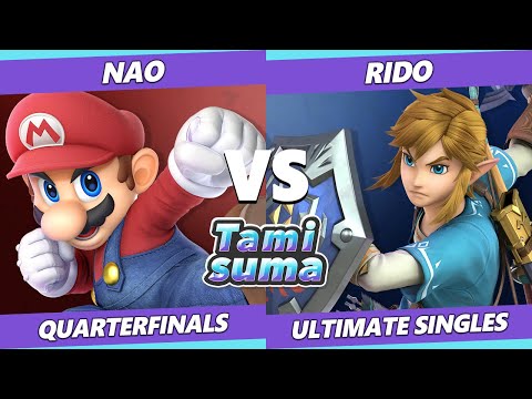 TAMISUMA 210 Quarterfinals - Nao (Mario) Vs. Rido (Link) Smash Ultimate SSBU