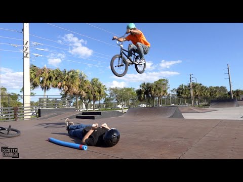 Absolutely INSANE BMX Long Jump Contest