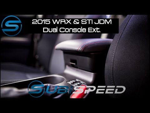 Subispeed - 2015 WRX & STI JDM Dual Console Armrest Extension Install