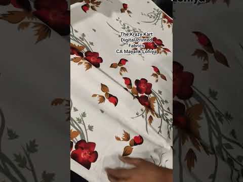 Digital Printed Micro Crepe Fabric