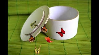 Шкатулка из скотча своими руками как сделать