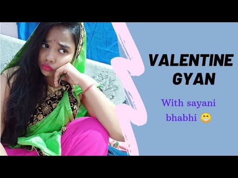 Rashmita chhari Valentine gyan with sayani bhabhi