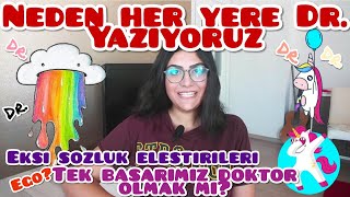 Doktorlar Neden Her Hesabının Başına Dr. /Doktor Yazar? Ekşi Sözlüğe N