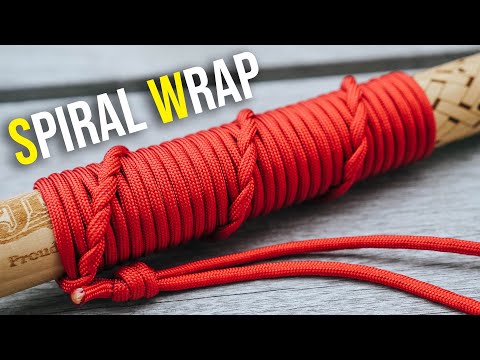 Perfect For Sticks, Tools, And Flashlights | Paracord Walking Stick Wrap