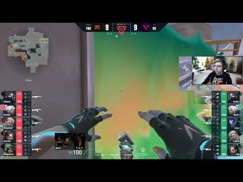 Shroud reacts to FNATIC Derke's Insane AIM || Fnatic vs Vision Strikers