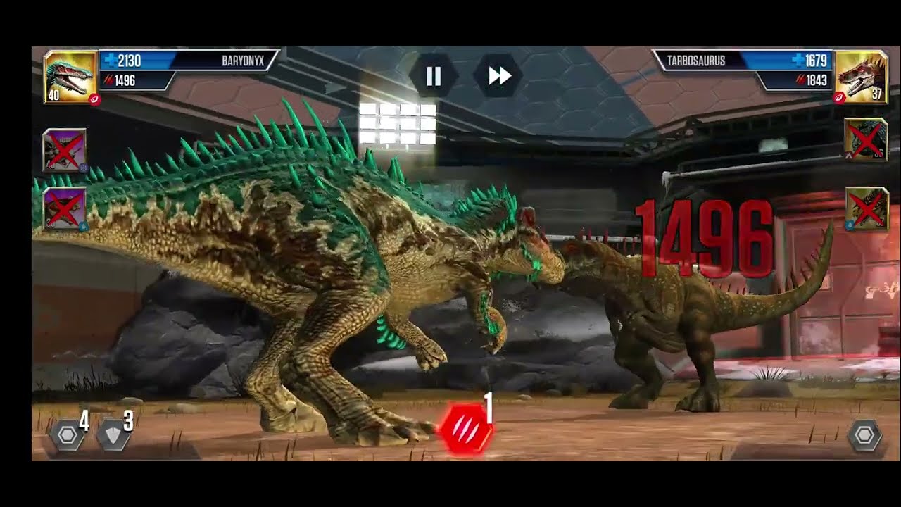 Jurassic World: The Game - "Arcade Assault" - (Land And Cenozoic Creatures Showdown)