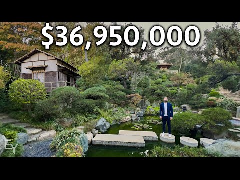Secret Japanese Garden in a Los Angeles Mega Mansion!